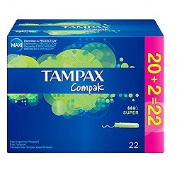 Tampax Compak Super 22 uds