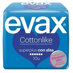 Compresas Evax Super Plus con alas 10 uds